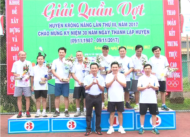 Giải quần vợt huyện Krông Năng mở rộng lần thứ III năm 2017